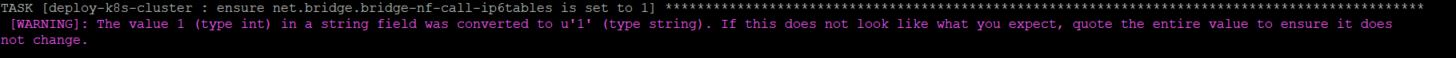 [WARNING]: The value 1 (type int) in a string field was converted to u’1′ (type string)